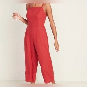 Old Navy Red Jumpsuit Size Small